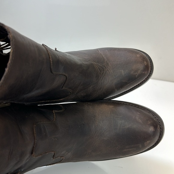 Redhawk Boot Co.Amy Leather Side Lace Ankle Boots 9 Cottagecore Prairie Western - Picture 13 of 16